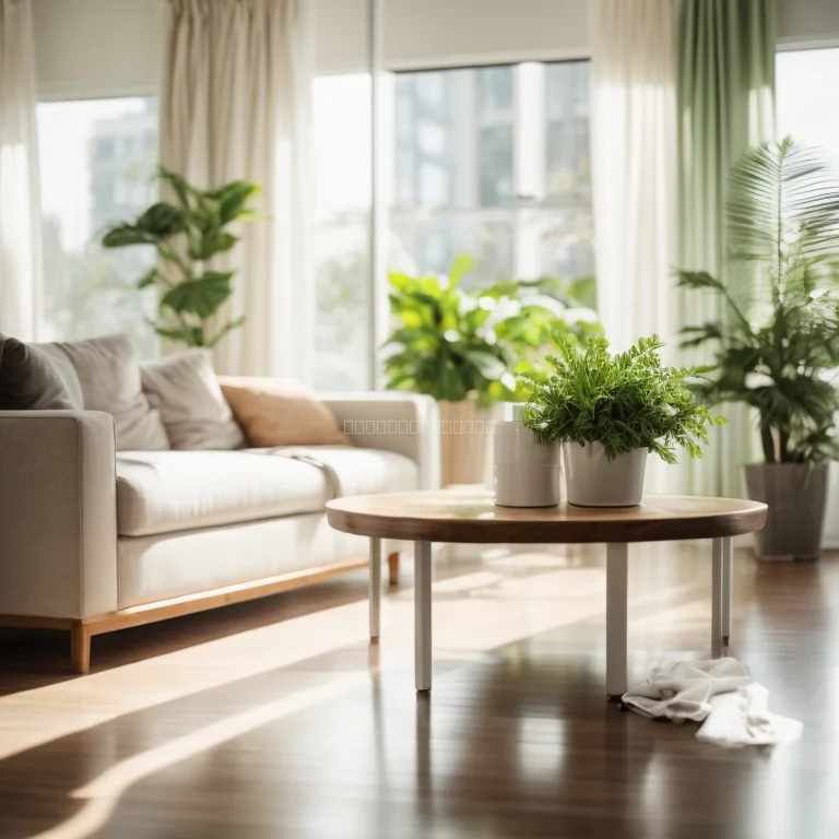 プロの清掃スタッフが掃除する様子